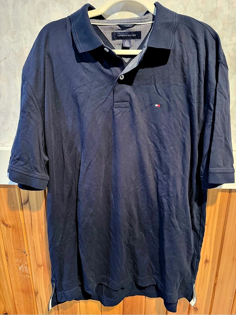 Tommy Hilfiger Classic Fit Short Sleeve Polo Shirt Blue XL